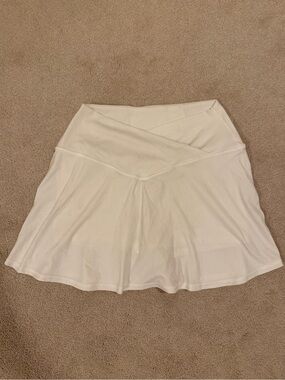 aerie White Cross-Front Skort